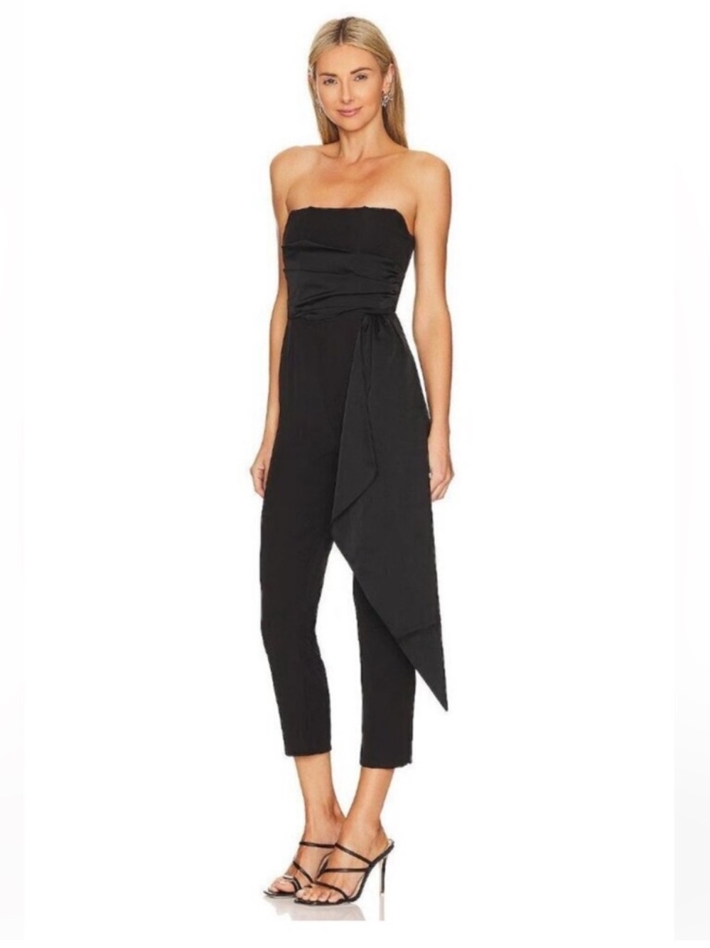 Steve Madden Harlen Strapless Black Jumpsuit